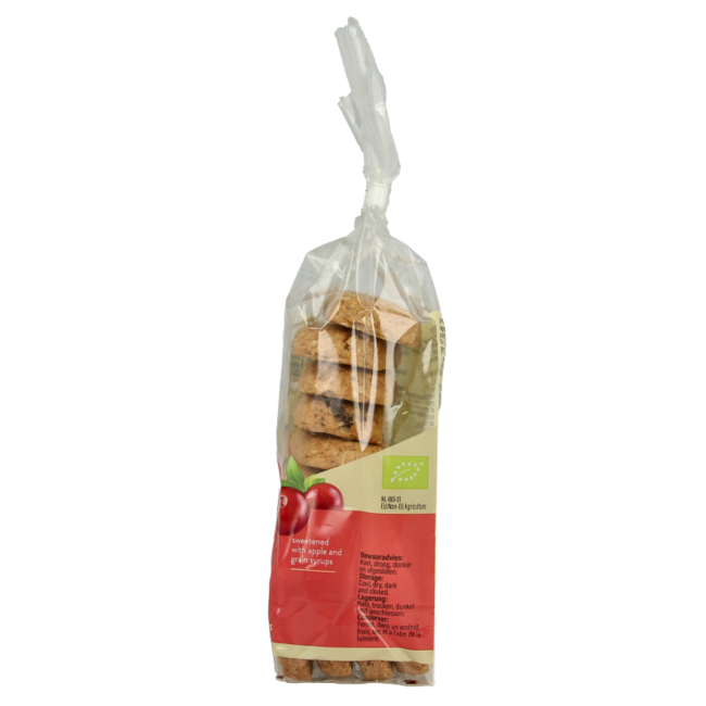 Appel cranberry staafjes bio 175 Gram