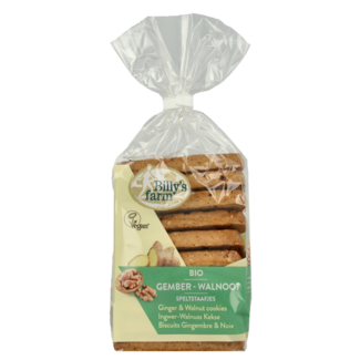 Billy's Farm Bio-Ingwer-Walnuss-Riegel 175 Gramm