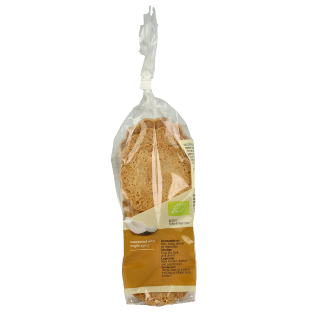 Organiczne ciasteczka kokosowo-cytrynowe 175 gramów