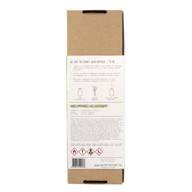 We Love Diffuser light lemongrass 50 Millilitres
