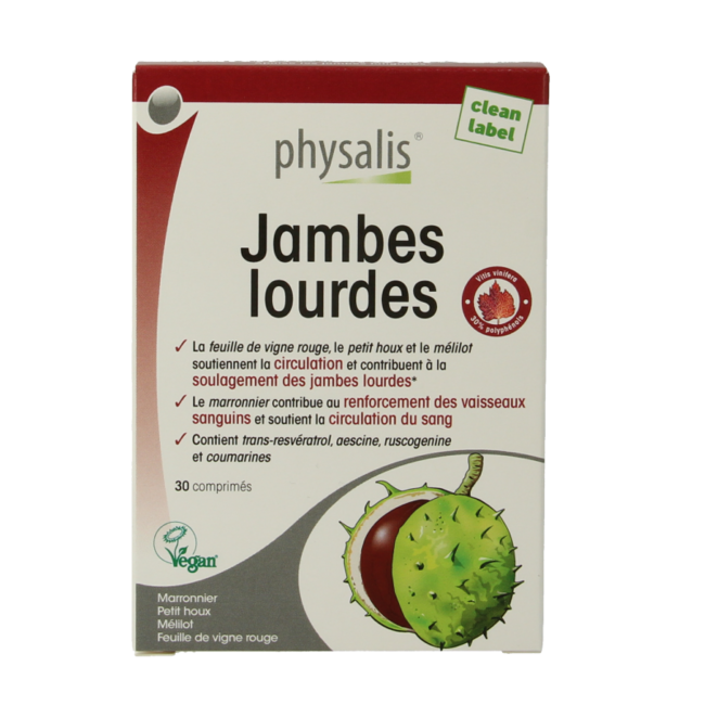 Physalis Piernas cansadas 30 comprimidos