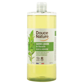 Douce Nature Douce Nature Zeep Marseille vloeibaar ijzerkruid/verbena bio 1 Liter
