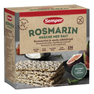 Semper Semper Knackebrod romero y sal sin gluten 230 gramos