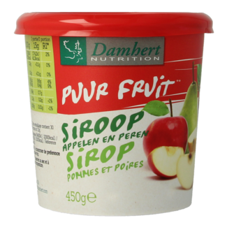 Damhert Damhert Sirop de fruits pur pommes et poires 450 g