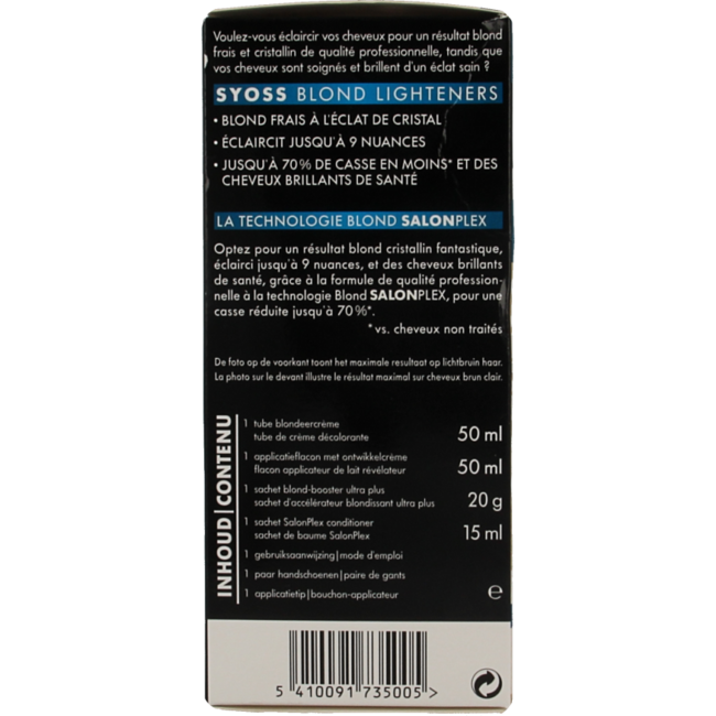 Syoss Colors crema aclarante 13-0 ultra plus 1 unidad