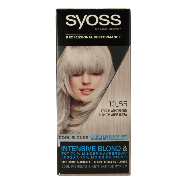 Syoss Color Cool Blonds 10-55 rubio ultra platino 1 Set