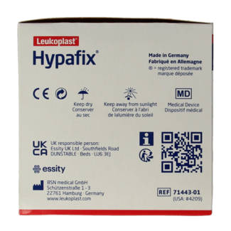Hypafix Tessuto adesivo ipoallergenico 10m x 5cm 1 Pezzo