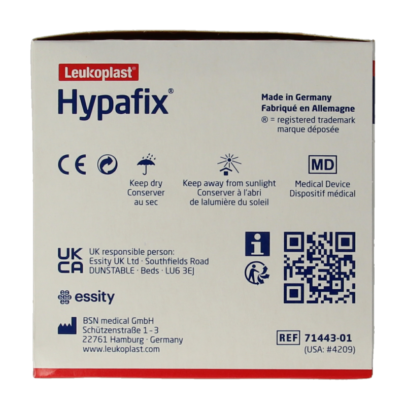 Hypafix Venda adhesiva hipoalergénica 10m x 5cm 1 unidad