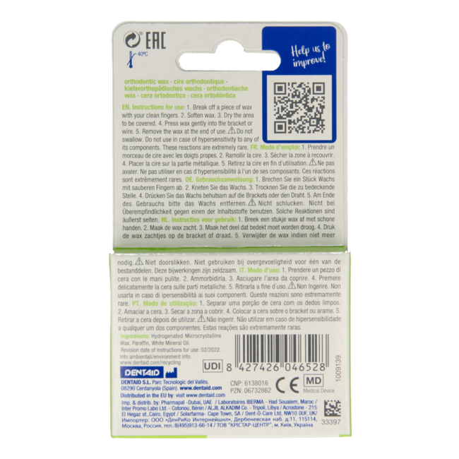 Orthodontic Wax 1 Piece