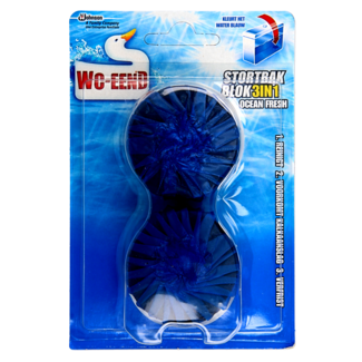 WC Eend WC Eend Stortbakblok blauw duo 50 Gram