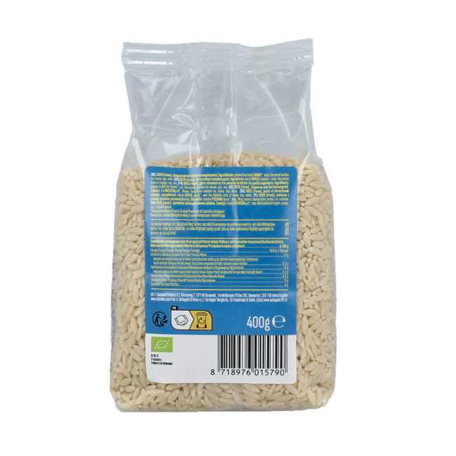 Orzo risoni bio 400 Gramos
