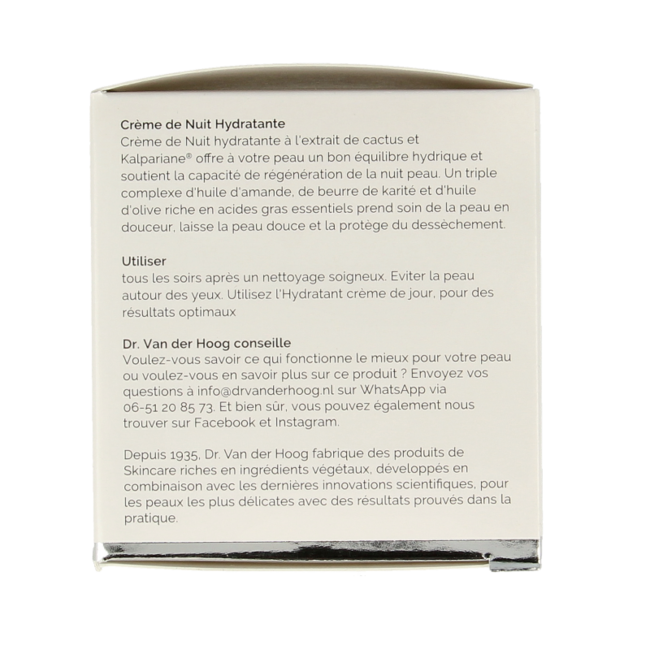 Dr. van der Hoog Hydrating Night Cream 50 Millilitres