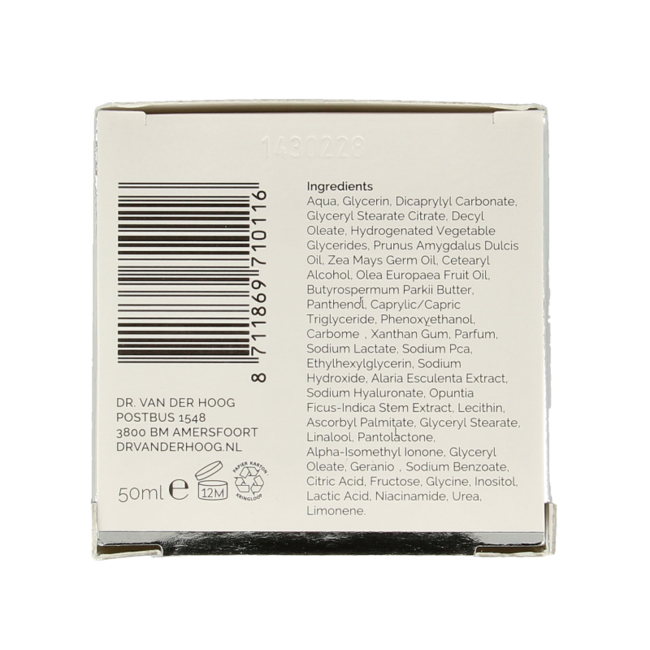 Dr. van der Hoog Moisturising Night Cream 50 Millilitre