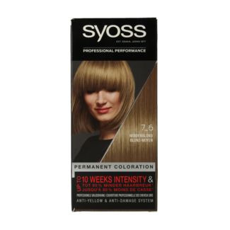 Syoss Syoss Color baseline 7-6 middenblond haarverf 1 Set