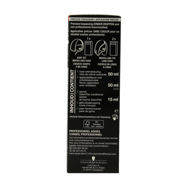 Syoss Color Baseline 7-6 Mittelblond Haarfarbe 1 Set
