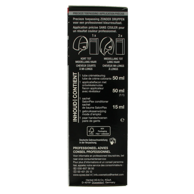 Coloration Syoss Baseline 4-8 Brun Chocolat 1 Kit