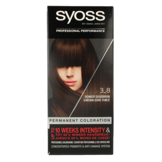 Syoss Tinta per Capelli Syoss Color 3-8 Castano Scuro Dorato 1 Set