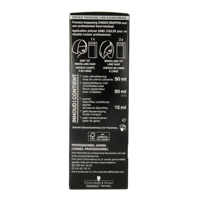 Tinta per Capelli Syoss Color 3-8 Castano Scuro Dorato 1 Set