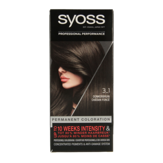 Syoss Syoss Color baseline 3-1 dark brown hair dye 1 Set