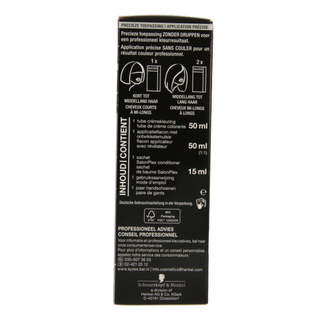 Syoss Color Tinte de pelo 3-1 Castaño Oscuro 1 Set