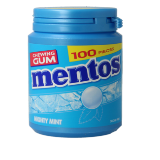 Mentos Mentos Gum XL mighty mint bote 150 gramos