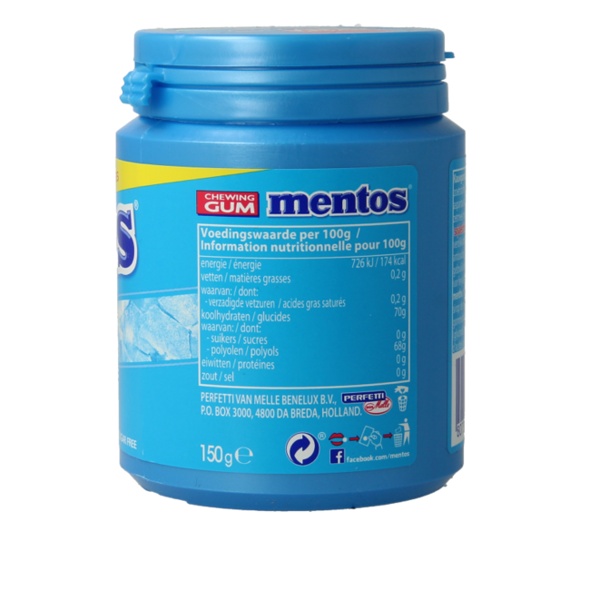 Guma do żucia Mentos XL Mighty Mint w słoiku 150 Gram