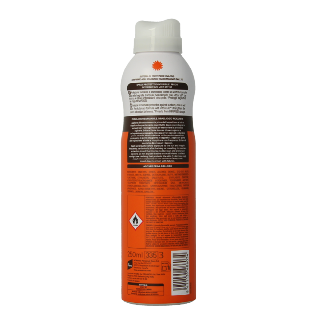 Ecran Sun Care unsichtbares Spray SPF30 250 Milliliter