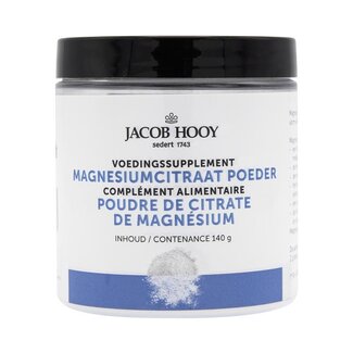 Jacob Hooy Cytrynian magnezu w proszku 140 gramów