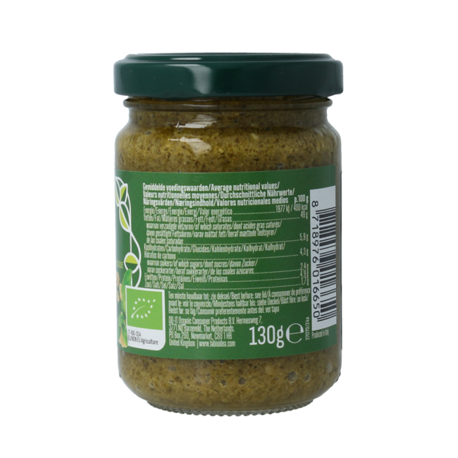 Pesto genovese bio 130 Gramm