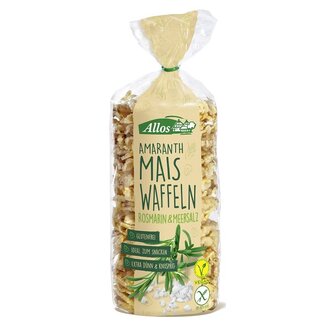 Allos Allos Amaranth corn cakes rosemary organic 100 Gram