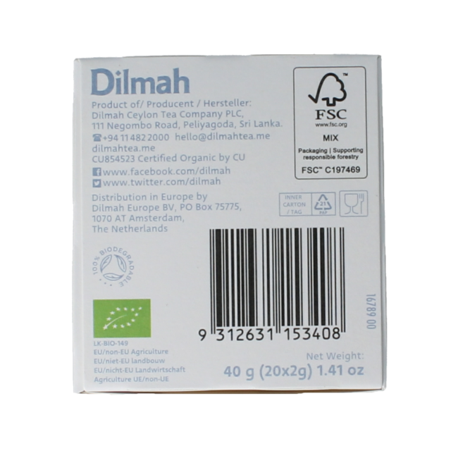 Dilmah Berry Explosion Tee Bio 20 Beutel