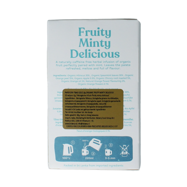 Dilmah Fruity minty delicious bio 20,00 bolsitas
