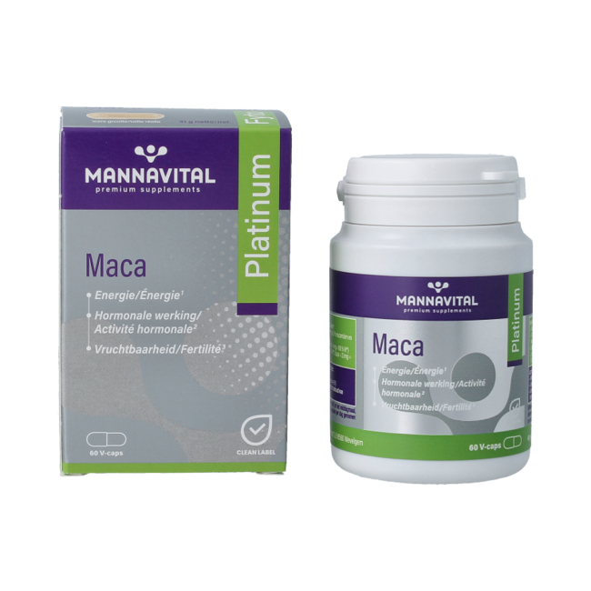 Mannavital Maca platinum 60 Cápsulas vegetarianas