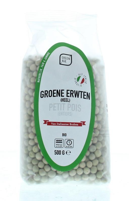 Greenage Groene erwten bio 500 Gram