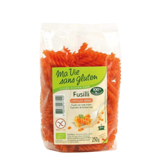 Ma Vie Sans Ma Vie Sans Fusilli de lentilles corail sans gluten bio 250 g