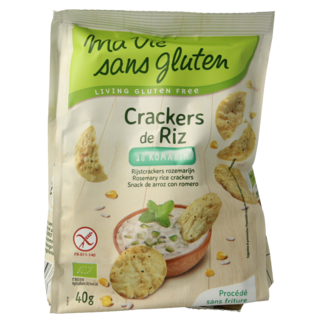 Crackers de riz au romarin sans gluten bio 40 g