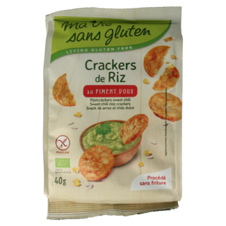 Ma Vie Sans Crackers de arroz chile dulce sin gluten bio 40 g