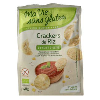 Ma Vie Sans Crackers de arroz con aceite de oliva sin gluten bio 40 g