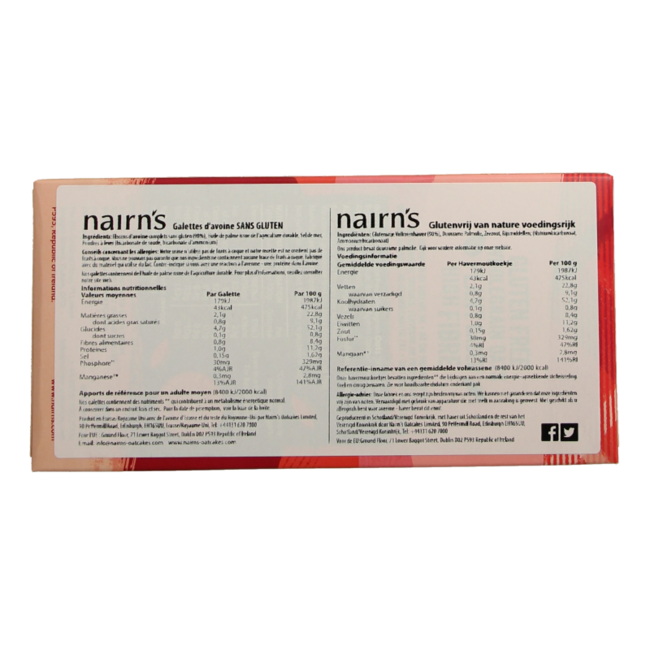 Nairns Oatcakes 213 Grammi