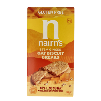 Nairns Galletas Biscuit breaks de jengibre 160 gramos
