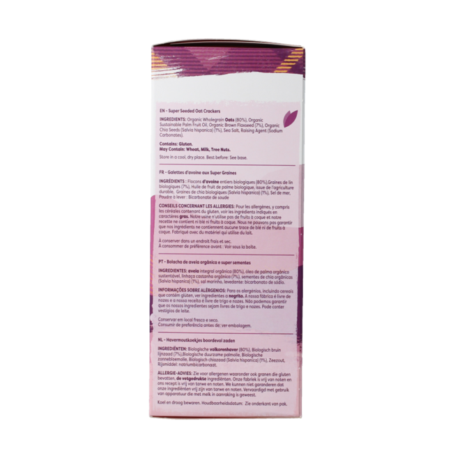 Organiczne ciastka owsiane z nasionami bio 200 g