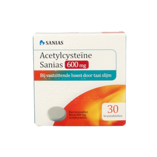 Sanias Acetylocysteina 600 mg 30 tabletek musujących
