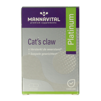 Mannavital Cat's claw platinum 60 Gélules
