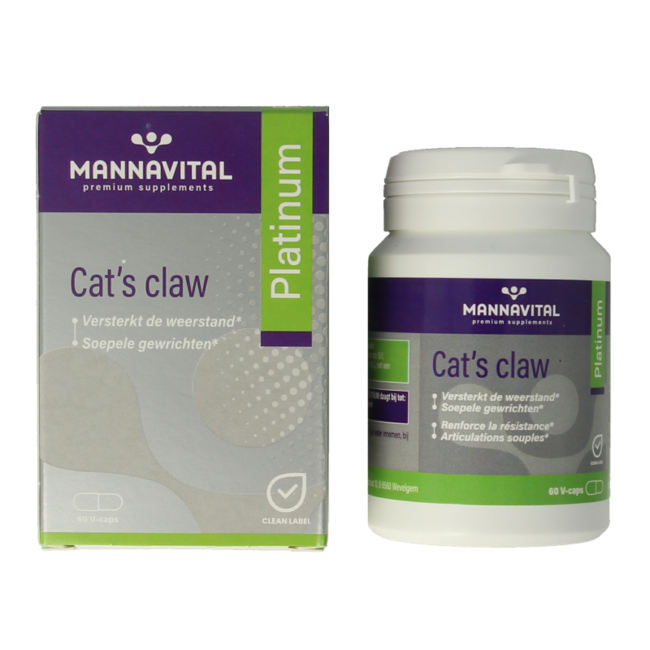 Mannavital Cat's claw platinum 60 Kapseln