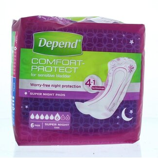 Depend Compresa super+ 6 unidades