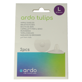 Tulips Nipple Shields Size L 24mm 2 Pieces