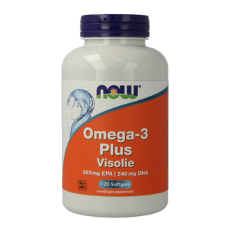 NOW Omega-3 Plus 360 mg EPA 240 mg DHA 120 Weichkapseln