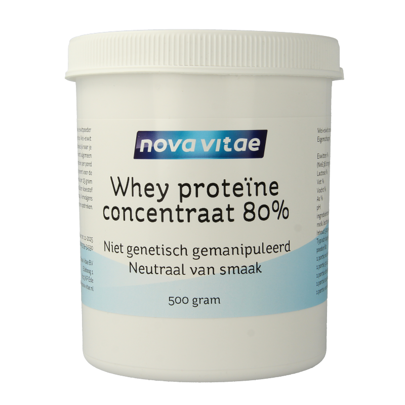 Nova Vitae Concentrato di Proteine Whey 80% 500 Grammi