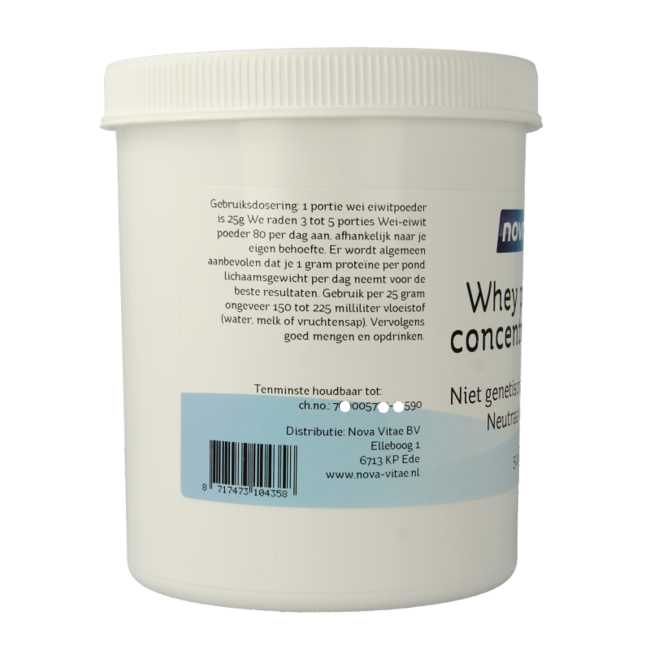 Nova Vitae Whey Proteinkonzentrat 80 % 500 Gramm