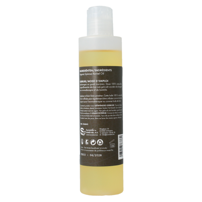 Aceite de argán SoriaBel 200 mililitros